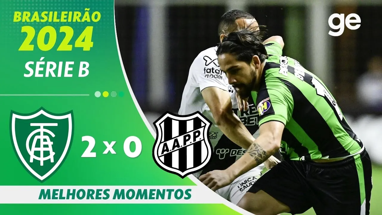 ดูไฮไลท์ 10/06/2567 อเมริกา มิไนโร่ 2-0 ปอนเต เปรตา ศึกบราซิล ซีรี่ย์บี 2024