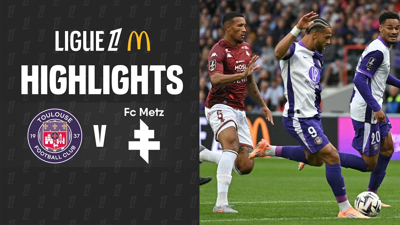 #ไฮไลท์ฟุตบอล [ ตูลูส 4 - 0 เม็ตซ์ ] ลีกเอิง ฝรั่งเศส 2025/20.10.68
