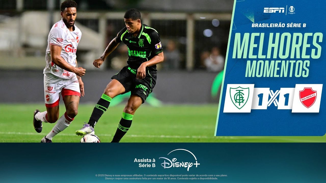 #ไฮไลท์ฟุตบอล [ อเมริกา มิไนโร่ 1 - 1 วิลา โนวา ] บราซิล ซีรี่ย์บี 2025/9.10.68